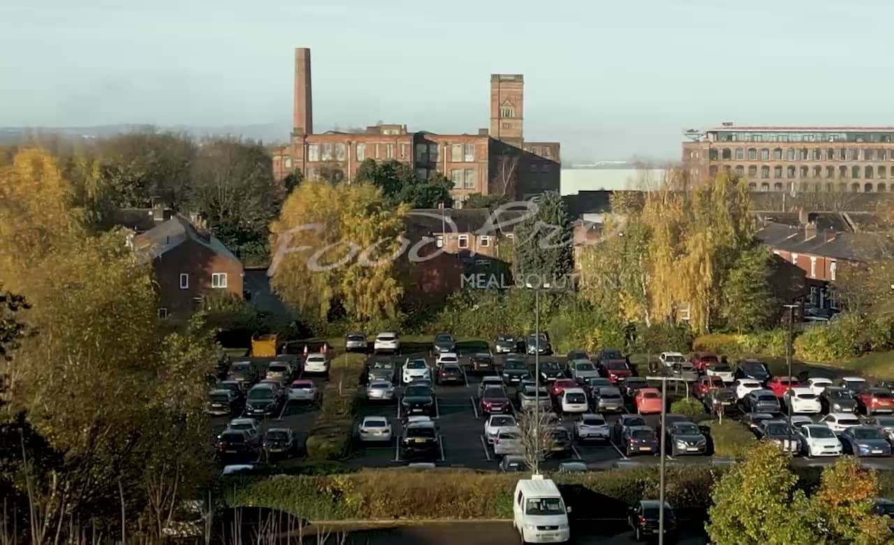 Autumn view across Wigan from above the FoodPro site